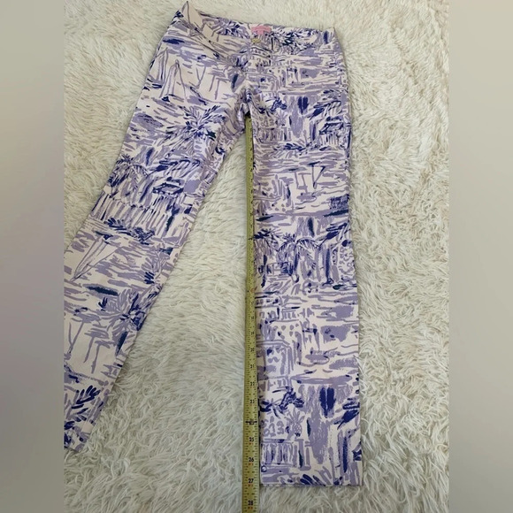 LILLY Pulitzer, Kelly Skinny Ankle Pants-lilac verben Rock the dock, 4 - Picture 5 of 16